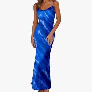 Elegant Blue Maxi Dress